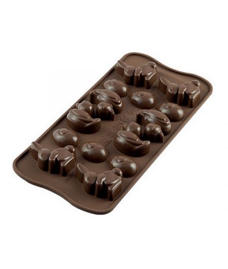 Moule silicone "Easter" - 14 cavités - SILIKOMART - 11 x 21cm