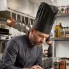 Toque de Chef jetable x 20 - modèle arrondi - NOIR