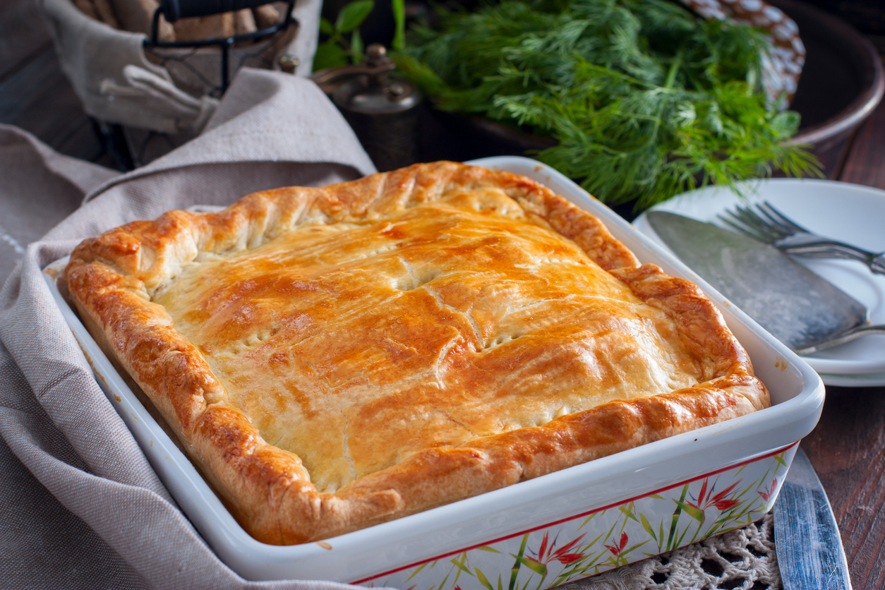 tourte aux champignons