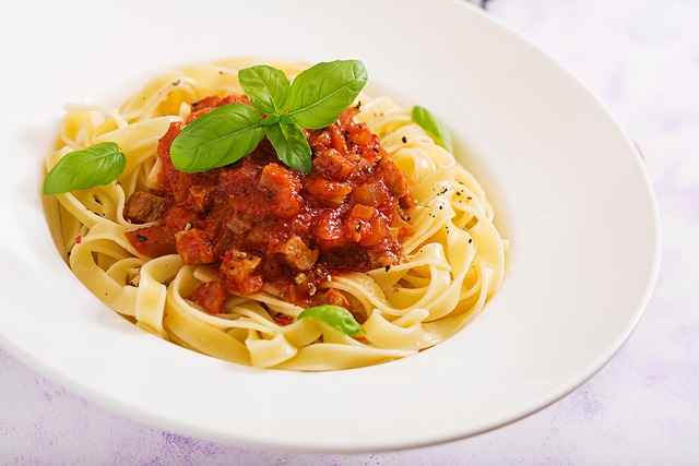 pâtes sauce tomates