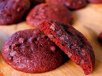 La recette des Cookies RED VELVET
