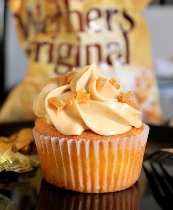 Cupcake aux pommes et caramel au beurre salé