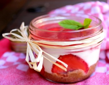 Petit Cheesecake aux fraises